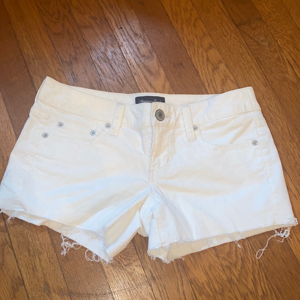 White Jean Shorts